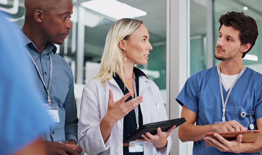 Doctors providers consulting with each other