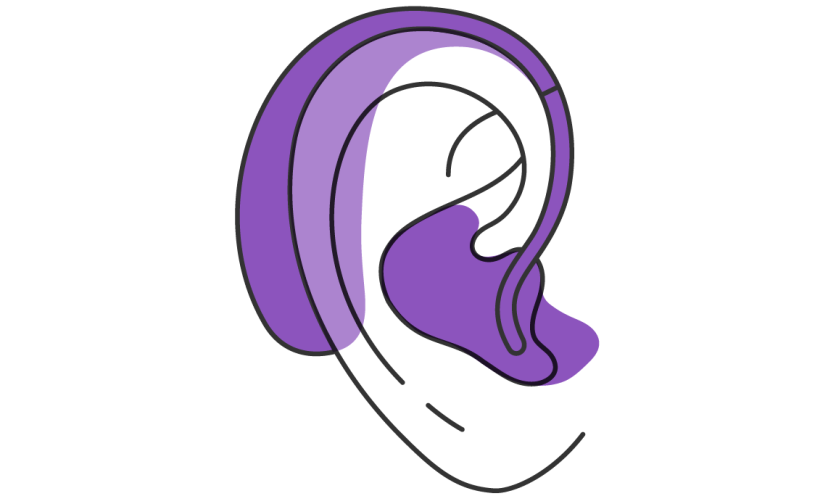 behind-the-ear hearing aid behind-the-ear hearing aid