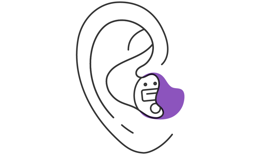 In-the-canal hearing aid In-the-canal hearing aid